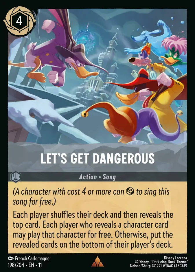 Let's Get Dangerous #198 Winterspell Disney Lorcana card