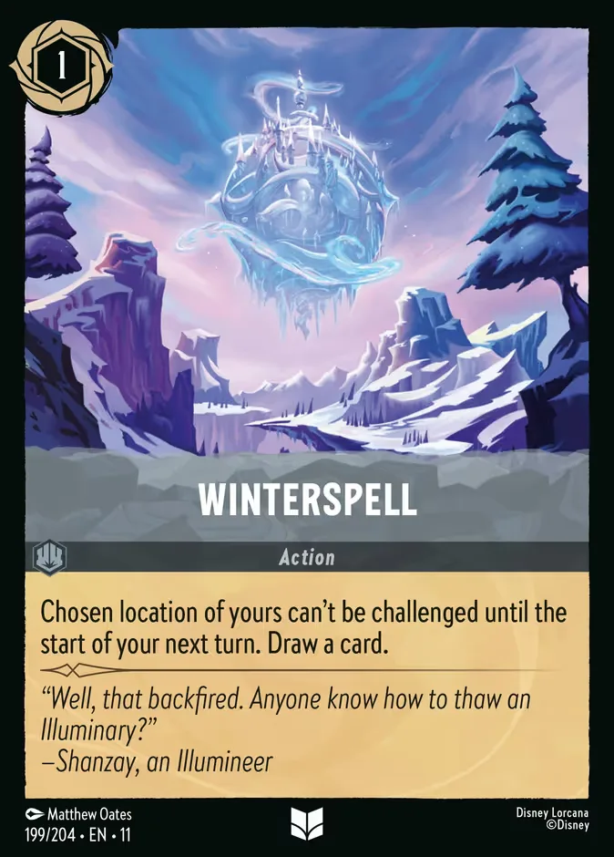 Winterspell #199 Winterspell Disney Lorcana card