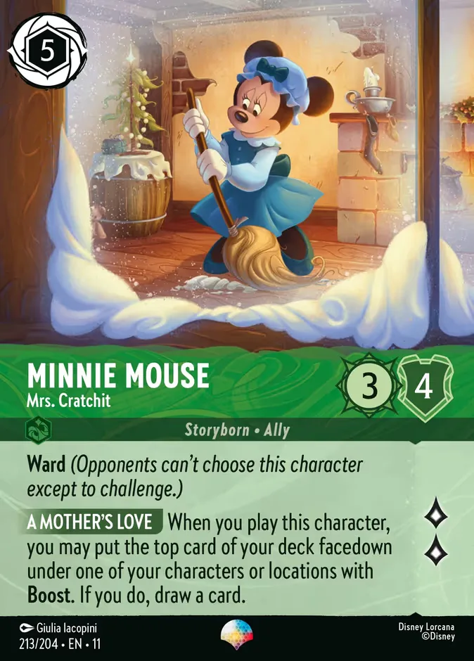 Minnie Mouse #213 Winterspell Disney Lorcana card