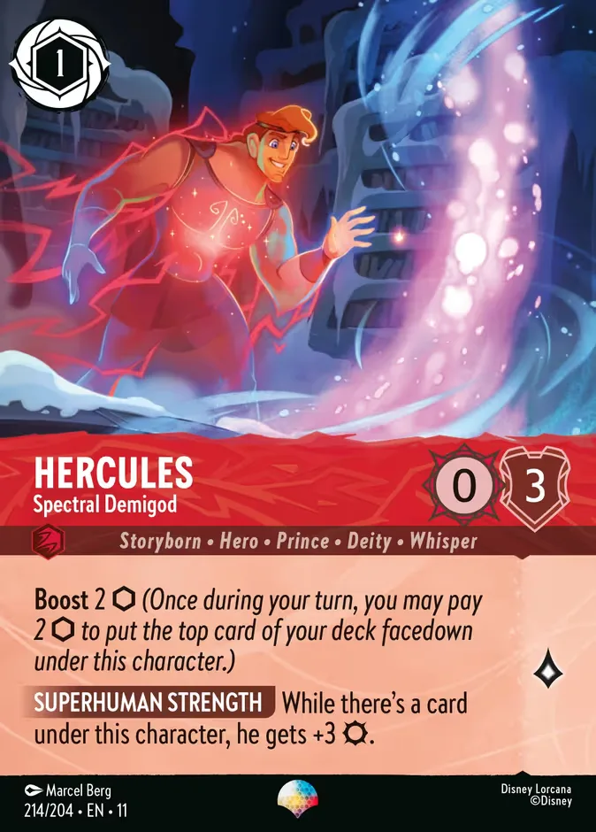 Hercules #214 Winterspell Disney Lorcana card