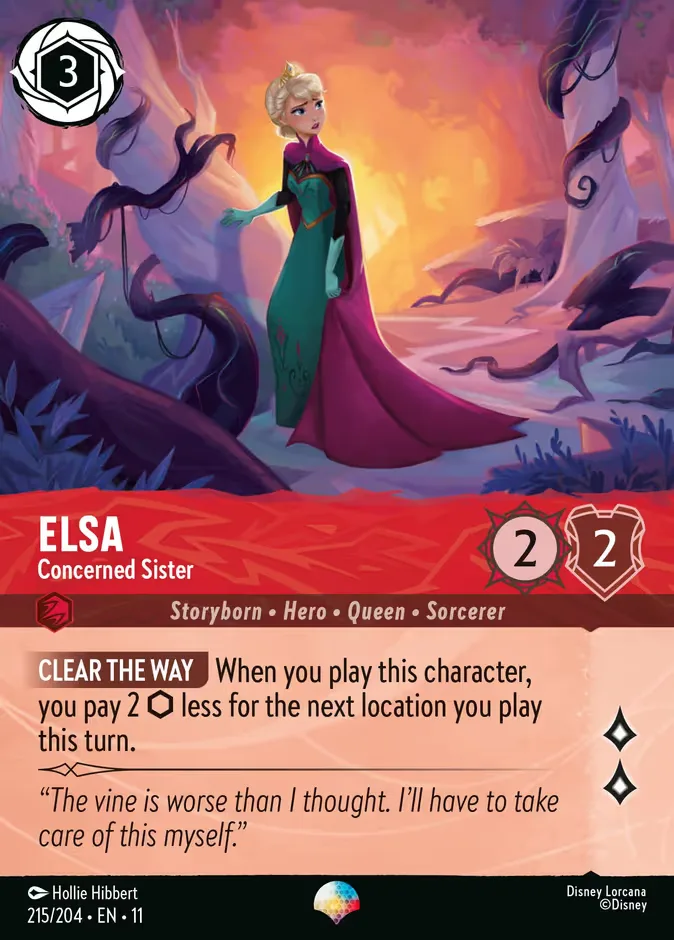 Elsa #215 Winterspell Disney Lorcana card
