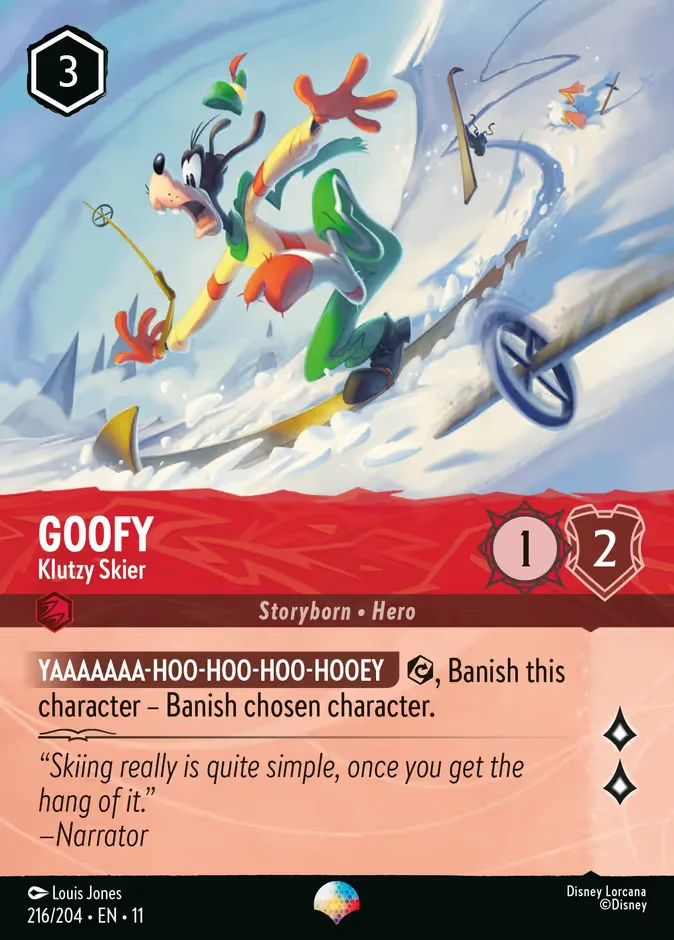 Goofy #216 Winterspell Disney Lorcana card