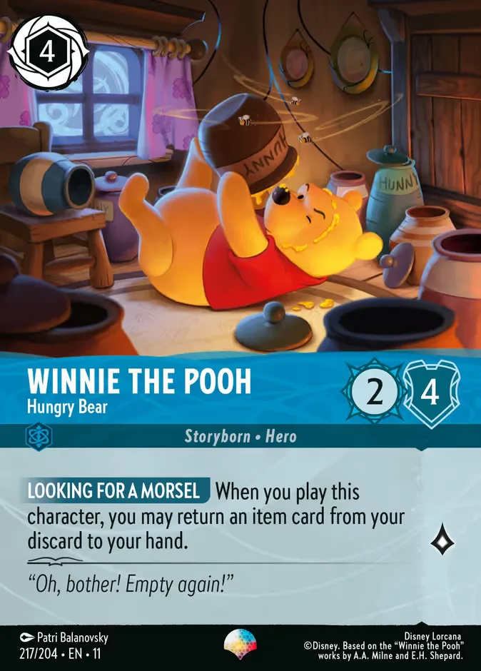 Winnie the Pooh #217 Winterspell Disney Lorcana card
