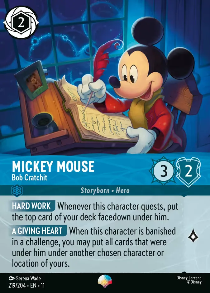 Mickey Mouse #219 Winterspell Disney Lorcana card