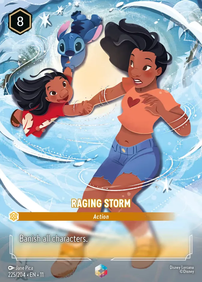 Raging Storm #225 Winterspell Disney Lorcana card