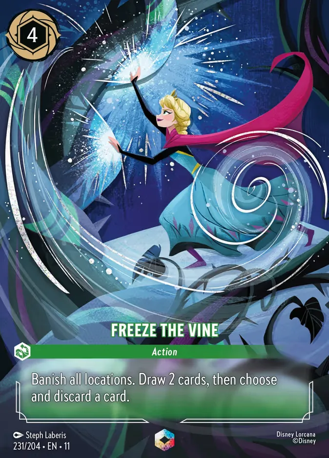 Freeze the Vine #231 Winterspell Disney Lorcana card