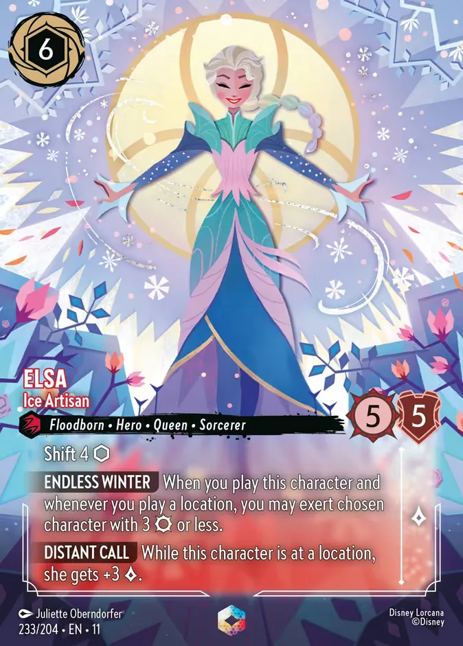 Elsa #233 Winterspell Disney Lorcana card