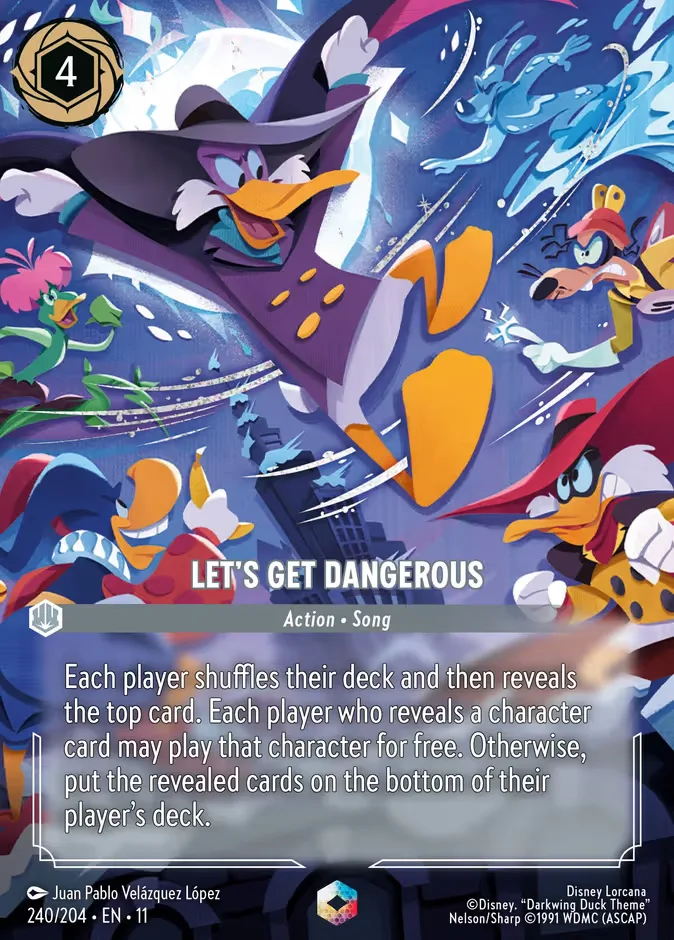 Let's Get Dangerous #240 Winterspell Disney Lorcana card