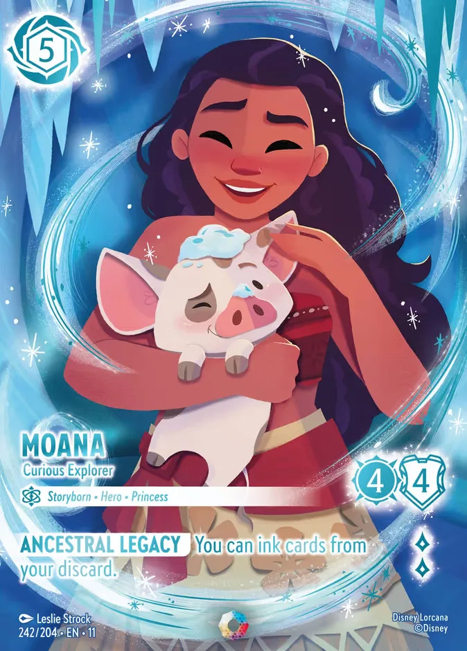 Moana #242 Winterspell Disney Lorcana card