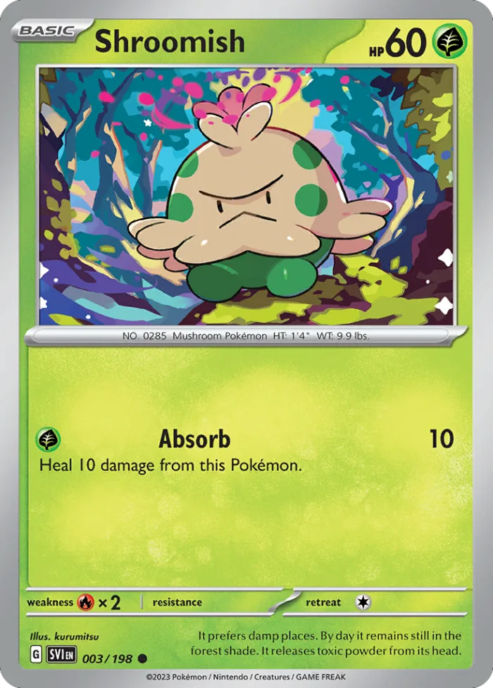Shroomish #3 Scarlet & Violet Pokemon card