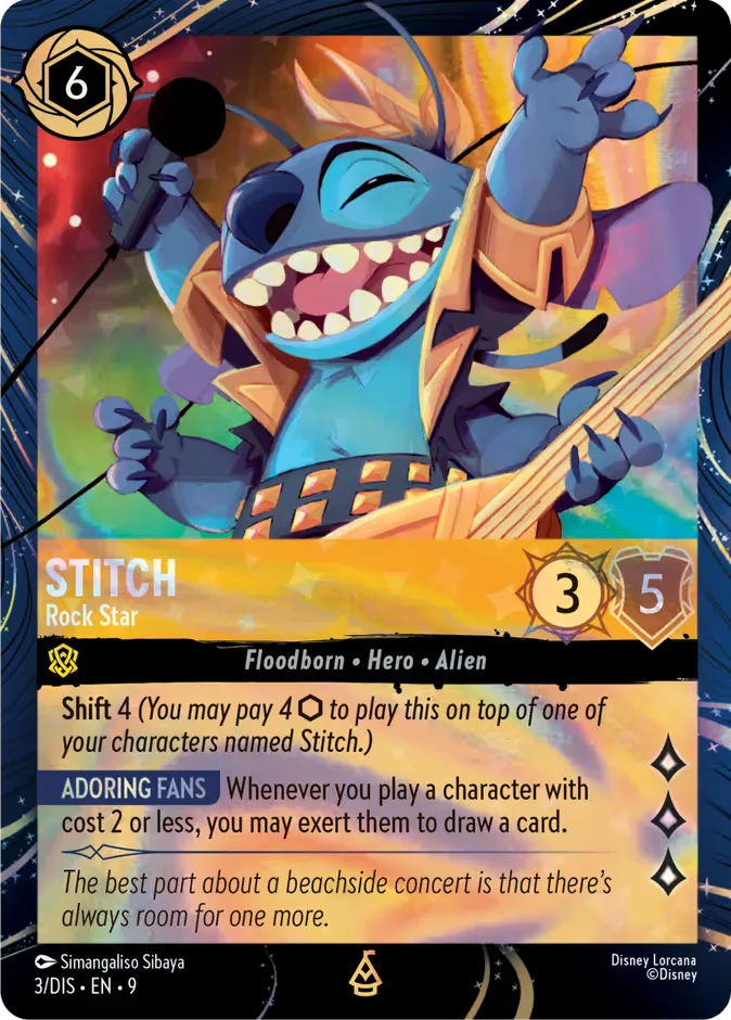Stitch #3 EPCOT Festival of the Arts Disney Lorcana card