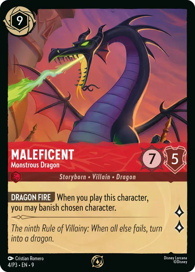 Maleficent #4 Promo Set 3 Disney Lorcana card