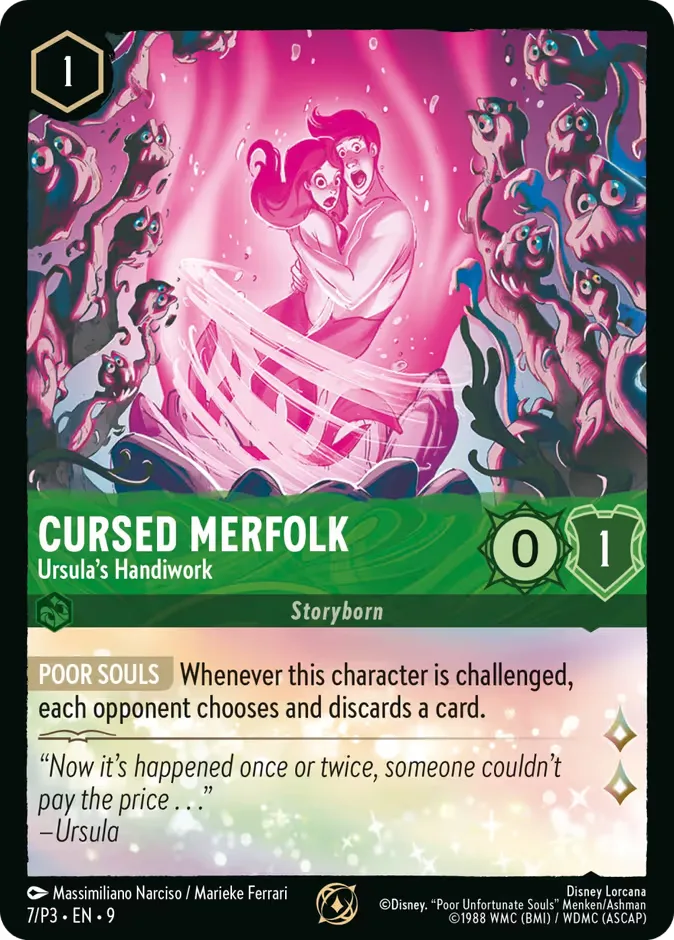 Cursed Merfolk #7 Promo Set 3 Disney Lorcana card