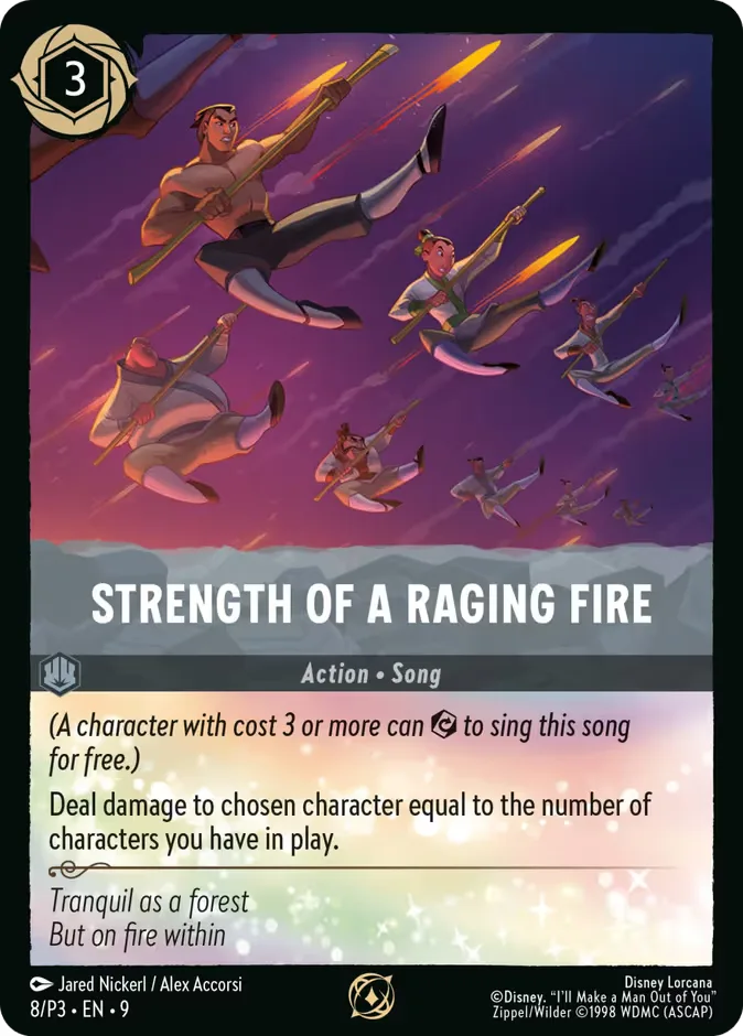 Strength of a Raging Fire #8 Promo Set 3 Disney Lorcana card