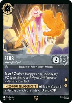 Zeus #18 Promo Set 3 Disney Lorcana card