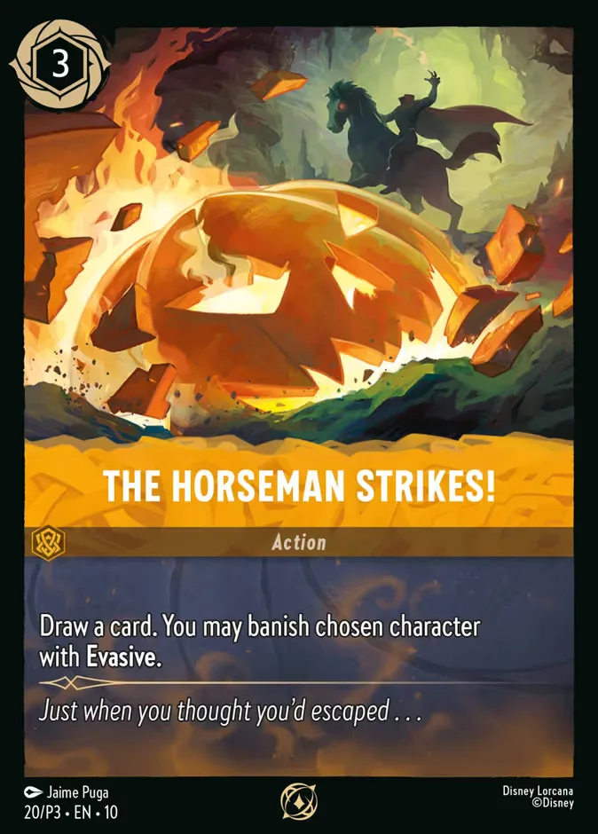 The Horseman Strikes! #20 Promo Set 3 Disney Lorcana card