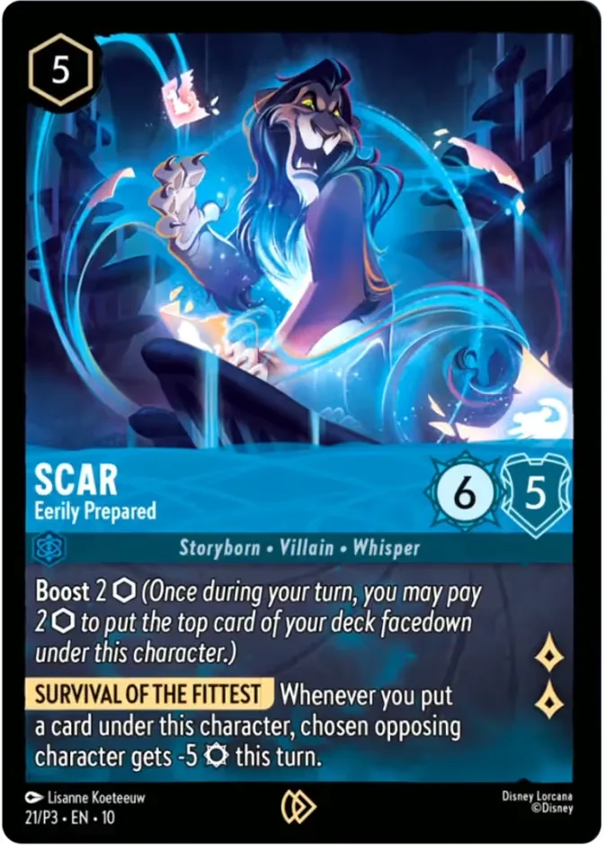 Scar #21 Promo Set 3 Disney Lorcana card