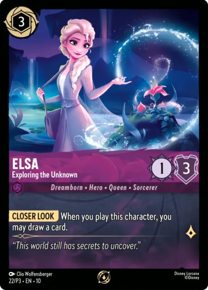 Elsa #22 Promo Set 3 Disney Lorcana card