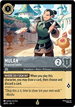 Mulan #38 Promo Set 3 Disney Lorcana card