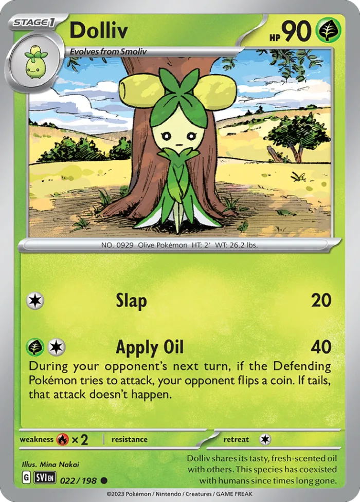 Dolliv #22 Scarlet & Violet Pokemon card