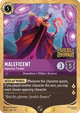 Maleficent #44 Promo Set 3 Disney Lorcana card