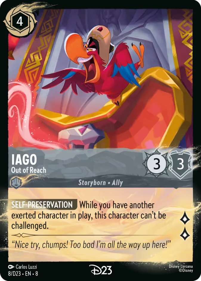 Iago #8  D23 Expo 2024 Collector's Set Disney Lorcana card