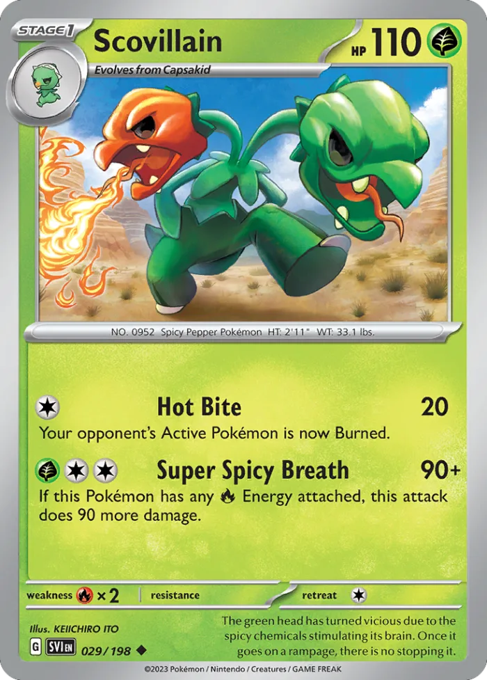 Scovillain #29 Scarlet & Violet Pokemon card
