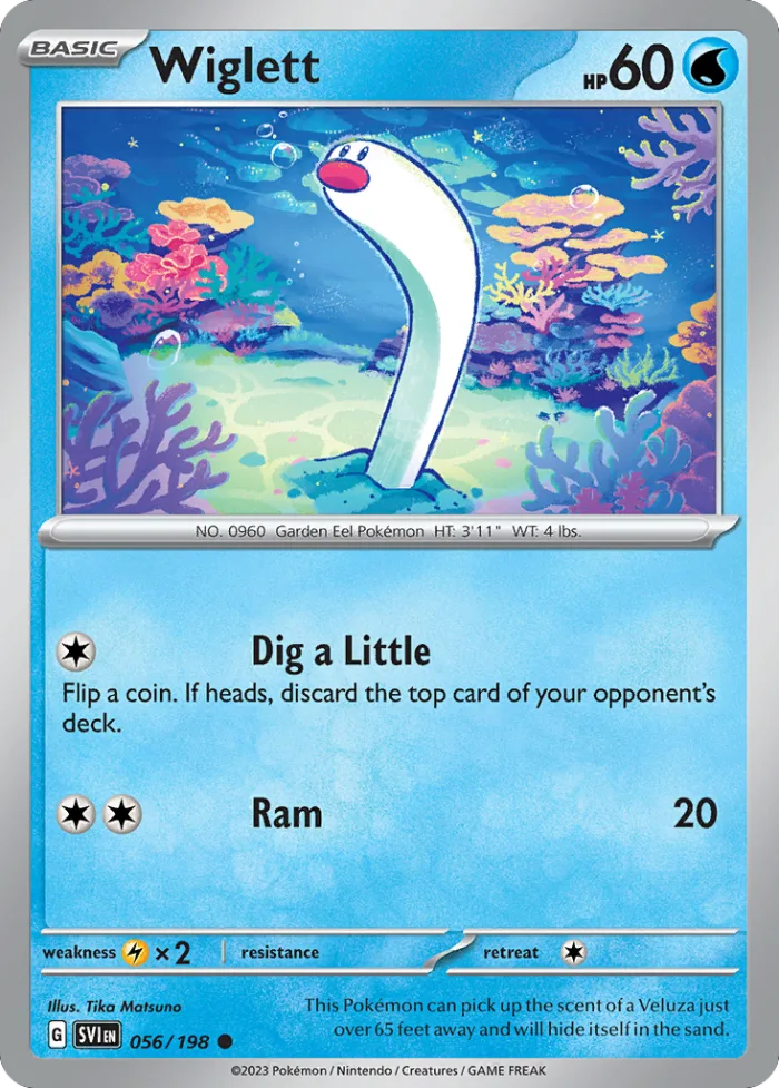 Wiglett #56 Scarlet & Violet Pokemon card