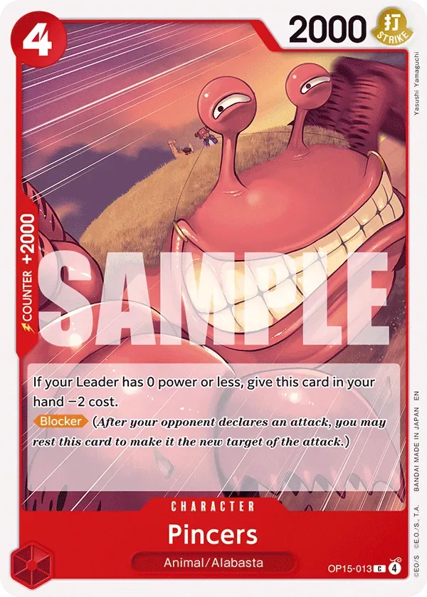 Pincers #OP15-013 Adventure on Kami's Island One Piece card
