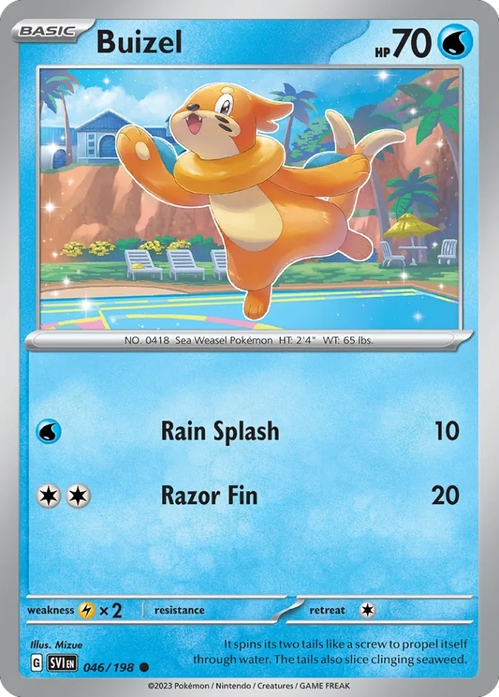 Buizel #46 Scarlet & Violet Pokemon card