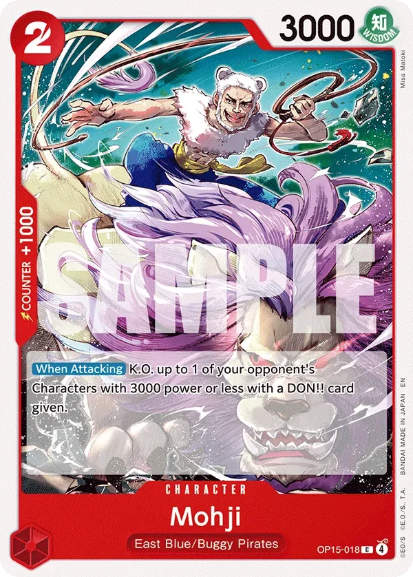 Mohji #OP15-018 Adventure on Kami's Island One Piece card