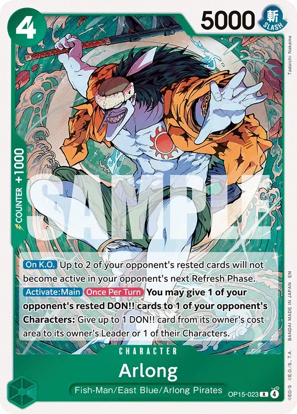 Arlong #OP15-023 Adventure on Kami's Island One Piece card