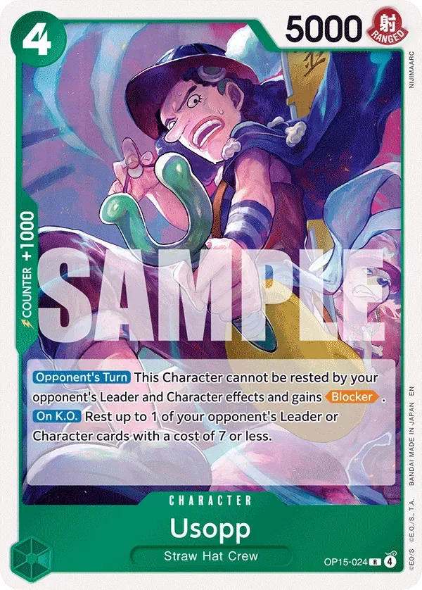 Usopp #OP15-024 Adventure on Kami's Island One Piece card