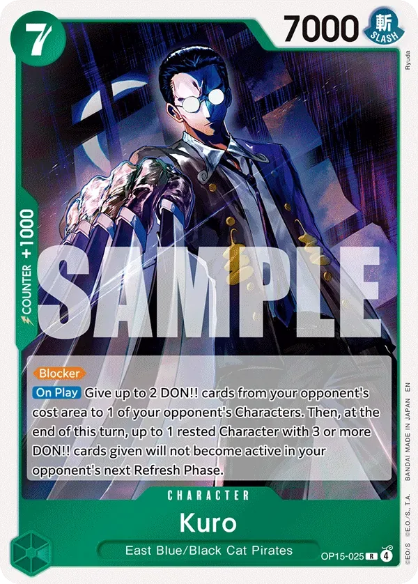 Kuro #OP15-025 Adventure on Kami's Island One Piece card