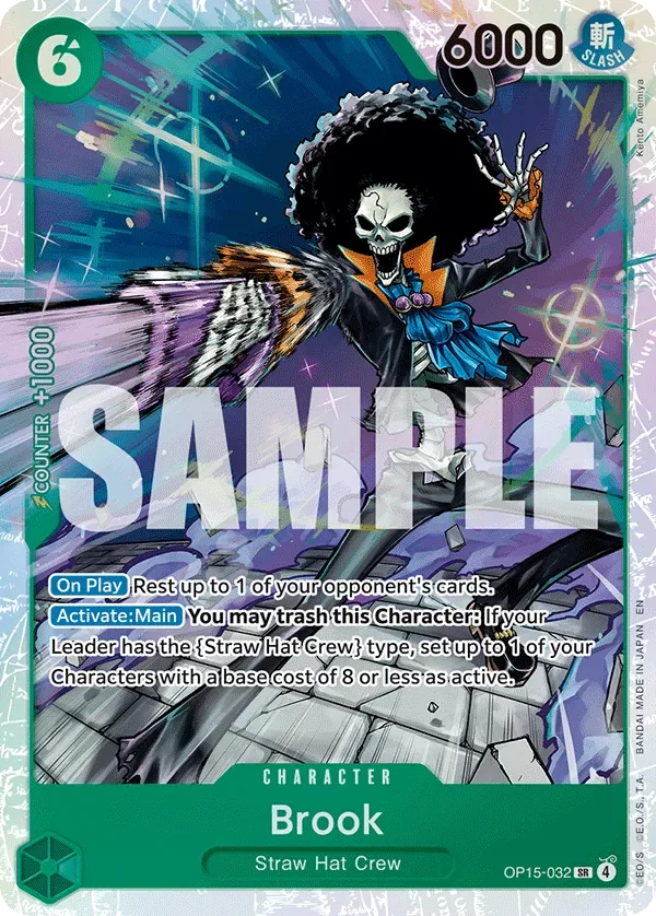 Brook #OP15-032 Adventure on Kami's Island One Piece card