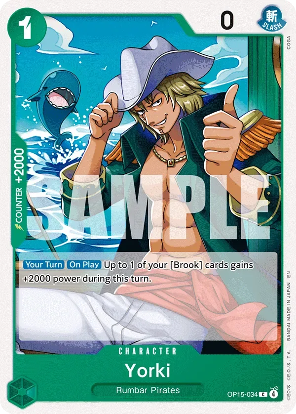 Yorki #OP15-034 Adventure on Kami's Island One Piece card