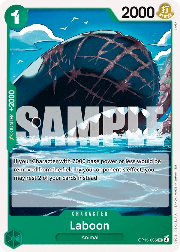 Laboon #OP15-035 Adventure on Kami's Island One Piece card