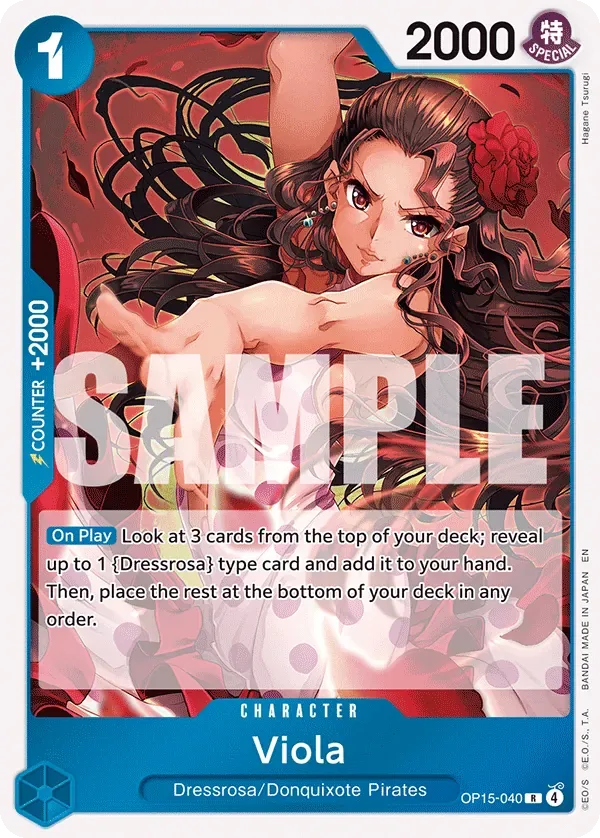 Viola #OP15-040 Adventure on Kami's Island One Piece card