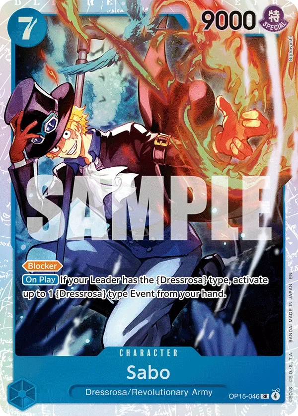 Sabo #OP15-046 Adventure on Kami's Island One Piece card