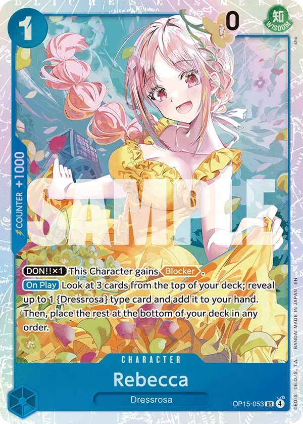 Rebecca #OP15-053 Adventure on Kami's Island One Piece card