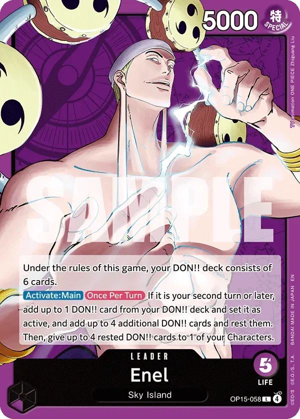 Enel #OP15-058 Adventure on Kami's Island One Piece card