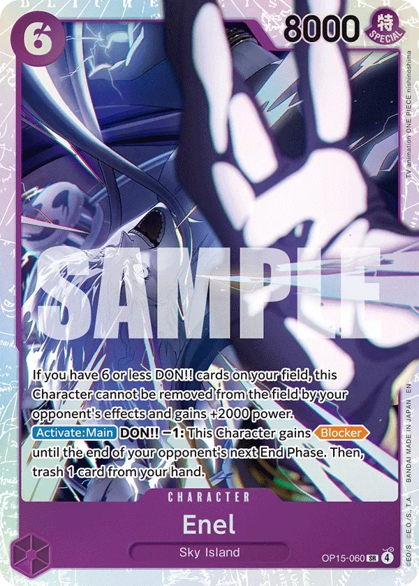 Enel #OP15-060 Adventure on Kami's Island One Piece card