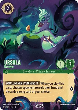 Ursula #3  D23 Expo 2024 Collector's Set Disney Lorcana card