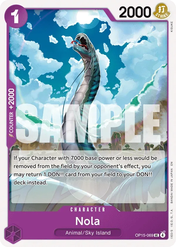 Nola #OP15-069 Adventure on Kami's Island One Piece card
