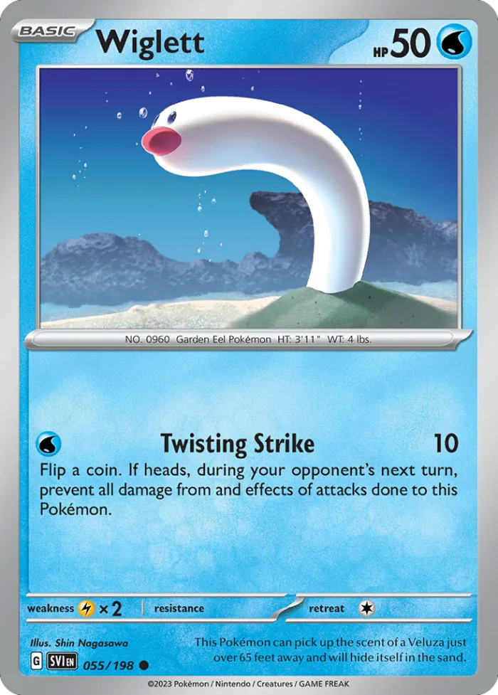 Wiglett #55 Scarlet & Violet Pokemon card