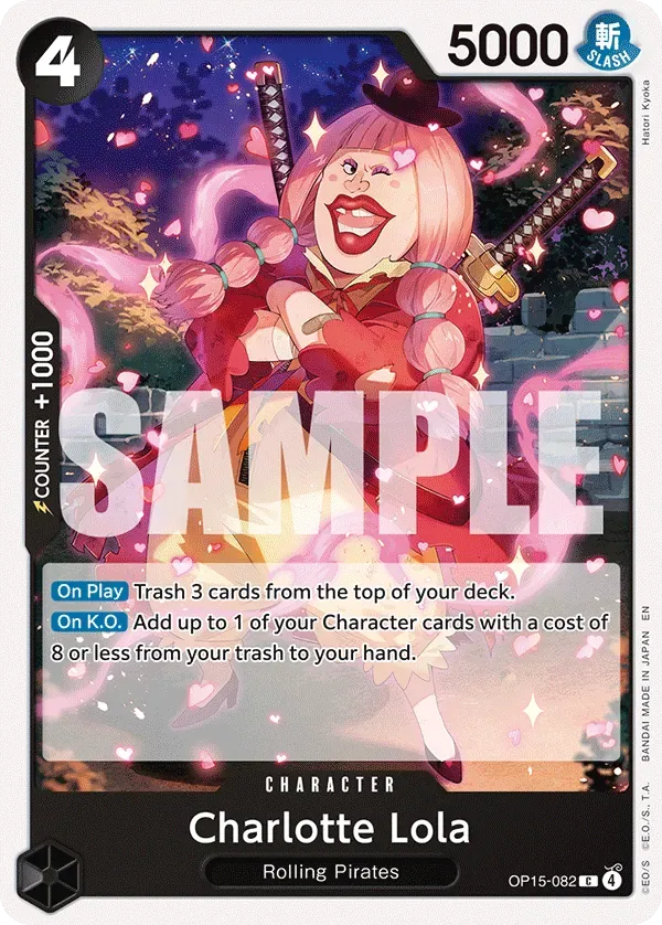 Charlotte Lola #OP15-082 Adventure on Kami's Island One Piece card