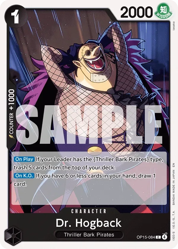 Dr. Hogback #OP15-084 Adventure on Kami's Island One Piece card