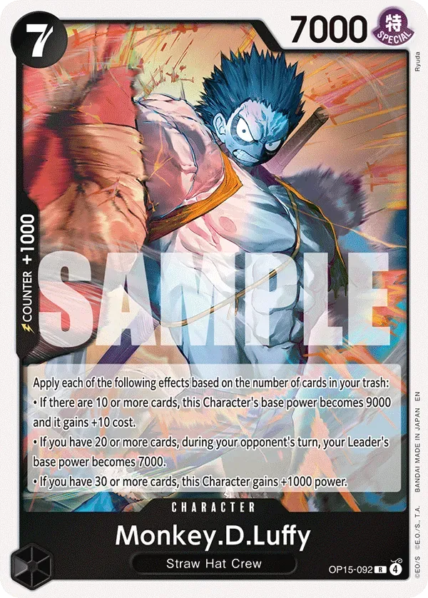 Monkey.D.Luffy #OP15-092 Adventure on Kami's Island One Piece card