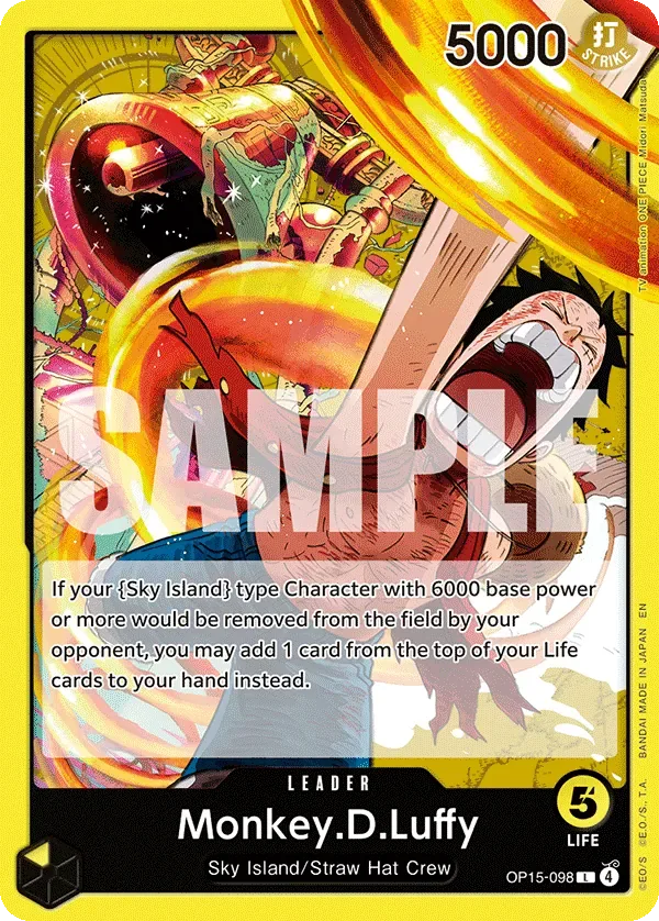 Monkey.D.Luffy #OP15-098 Adventure on Kami's Island One Piece card