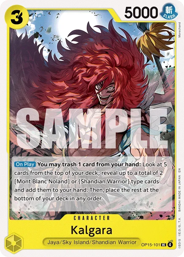 Kalgara #OP15-101 Adventure on Kami's Island One Piece card